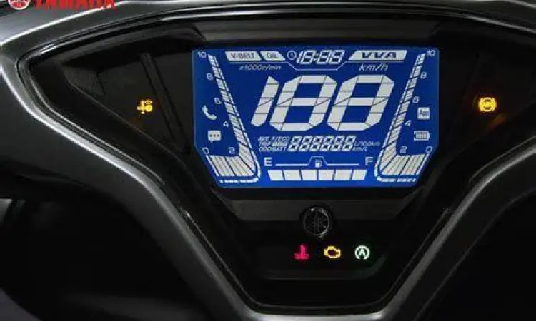 Speedometer Aerox 2021 Panel instrumen digital Yamaha Aerox 2021 yang canggih