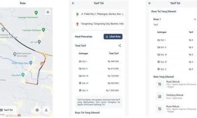 Cara cek diskon tarif tol lewat aplikasi mobile