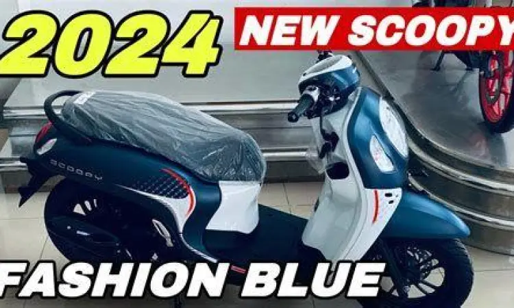 Honda Scoopy 2024 varian Fashion Blue