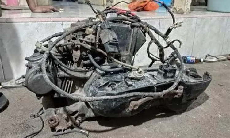 Detail mesin Yamaha Mio Soul karbu yang simpel dan tangguh