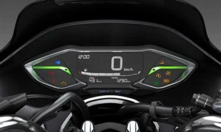 Tampilan panel meter digital Honda PCX 160