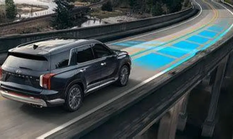 Fitur Keselamatan Palisade Indikator keselamatan pada instrumen Hyundai Palisade
