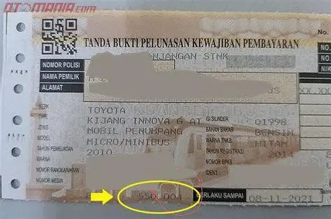 Detail Pajak Progresif Rincian pajak progresif di STNK mobil