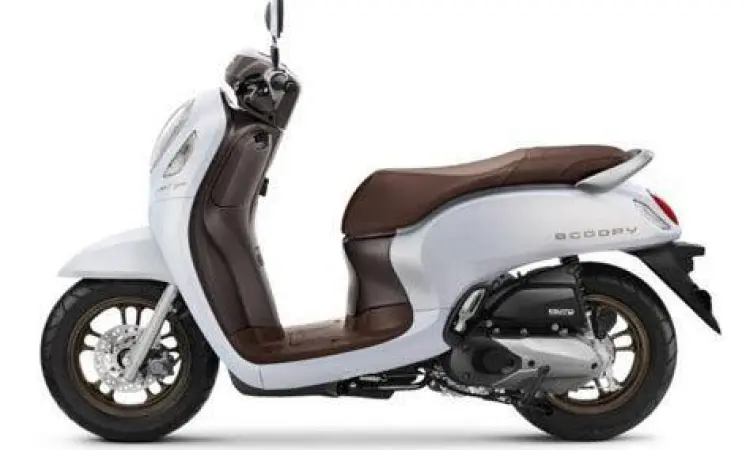 Detail bodi Honda Scoopy Prestige 2023 White