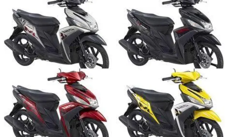 Yamaha Mio M3 125 Blue Core warna kuning