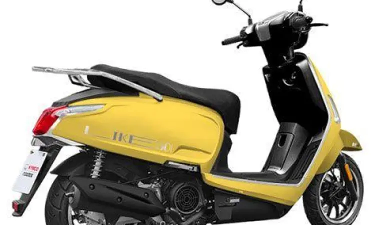 Tampilan samping Kymco Like 150i yang bergaya klasik