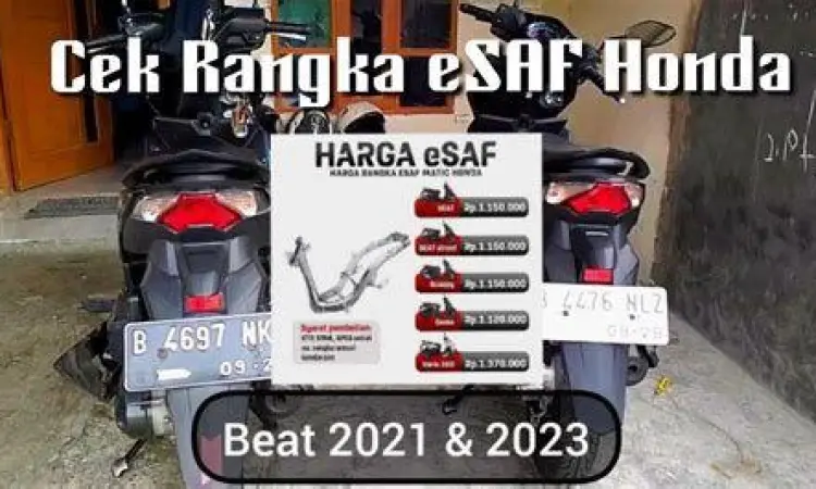 Teknologi Rangka eSAF Rangka eSAF pada Honda Beat 2021