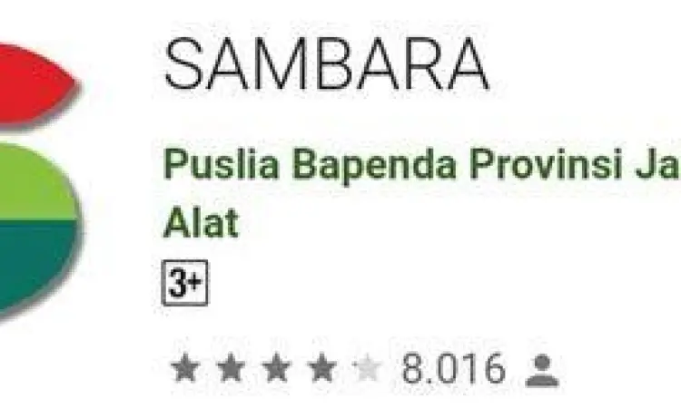 Cek Pajak Online Jawa Barat Tampilan aplikasi Sambara untuk cek pajak plat nomor D