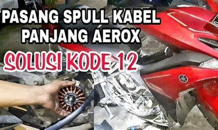 Perbaikan Kelistrikan Aerox Proses perbaikan kabel spul motor Aerox yang mengalami error
