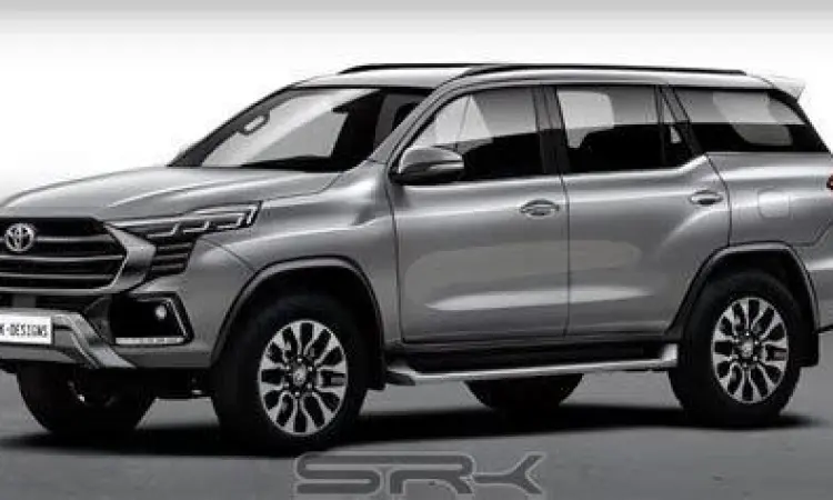 Tampilan eksterior samping Toyota Fortuner terbaru
