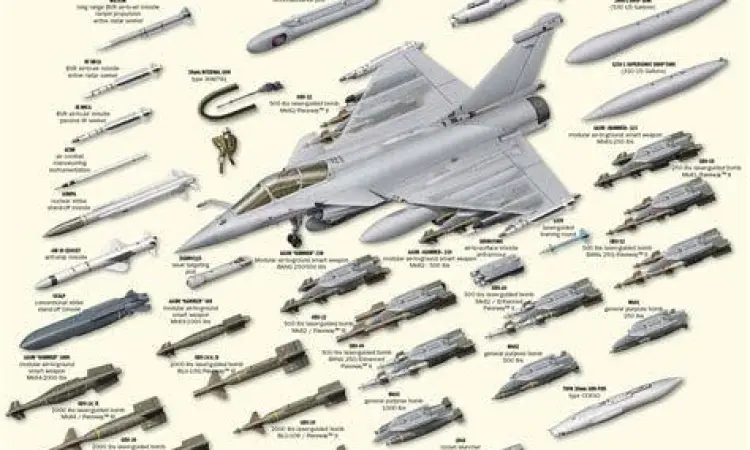 Persenjataan Rafale Konfigurasi persenjataan lengkap jet tempur Rafale