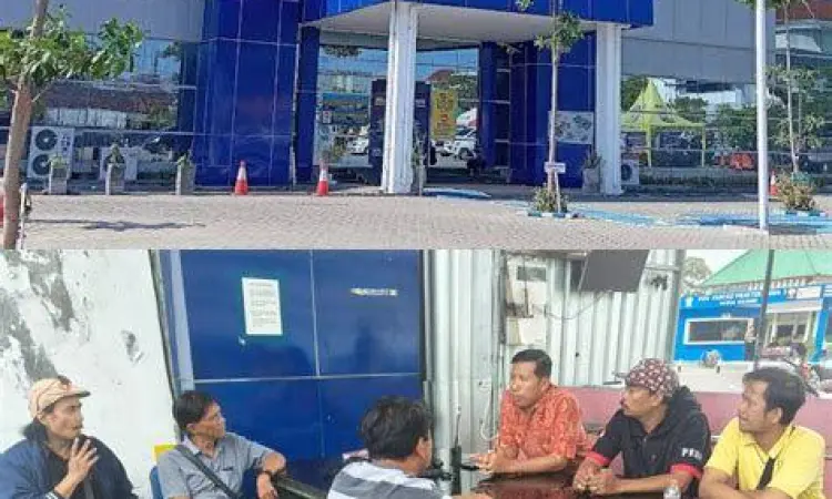 Suasana pelayanan di kantor Satpas