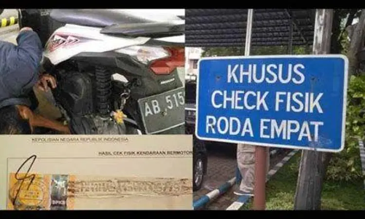 Cek Fisik Kendaraan Proses cek fisik motor di Samsat