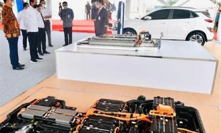 Pembangunan pabrik baterai listrik di Indonesia