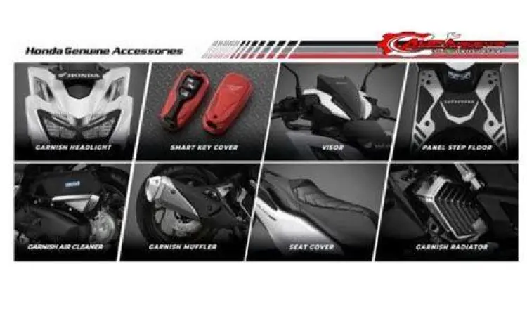 Aksesoris Resmi Vario 160 Daftar aksesoris resmi Honda Genuine Accessories untuk Vario 160