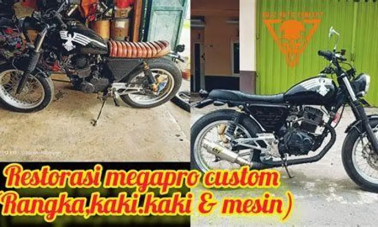 detail kaki-kaki modif megapro mono