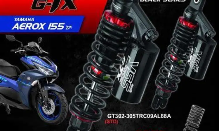 Suspensi belakang tabung pada Yamaha Aerox 2021