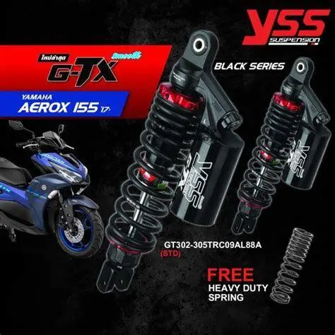 Suspensi Belakang Berperforma Tinggi Suspensi belakang tabung pada Yamaha Aerox 2021