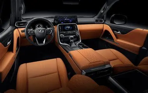 Interior Lexus LX 600 VIP Interior mewah Lexus LX 600 VIP dengan kursi ottoman