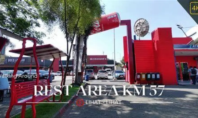 Fasilitas rest area KM 57 tol Jakarta Cikampek