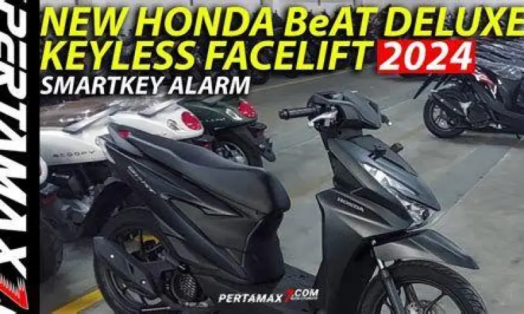Fitur Smart Key Honda Beat Honda Beat Deluxe warna hitam dengan fitur Smart Key
