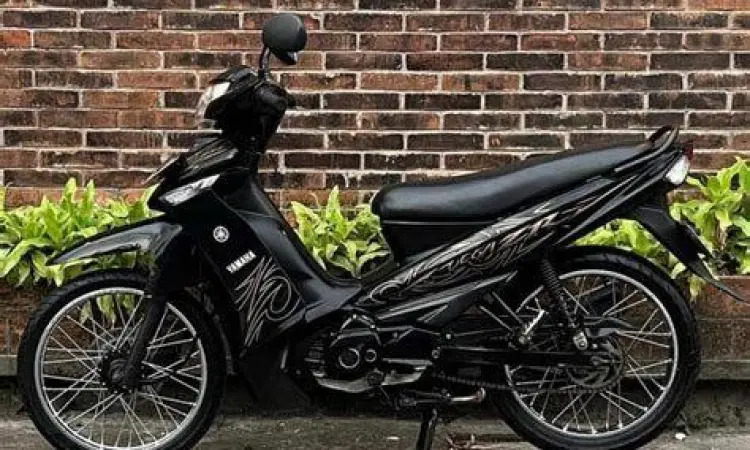 Panel instrumen Yamaha Vega ZR yang sederhana