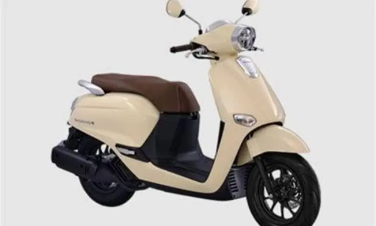 Desain Retro Modern Honda Giorno Detail desain lampu depan bulat Honda Giorno