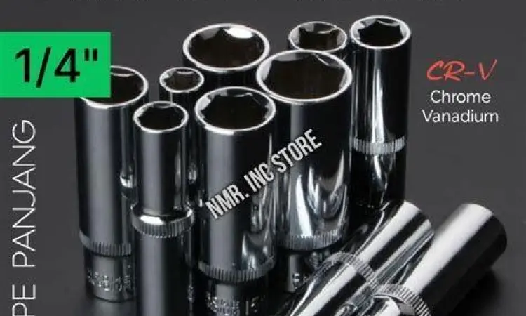 Deep vs Shallow Sockets Gambar perbandingan kunci shock dalam dan dangkal