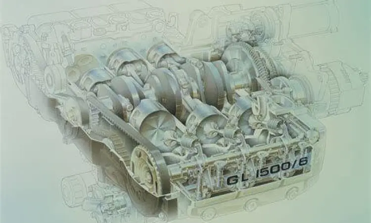 Potongan mesin Honda Gold Wing 6 silinder