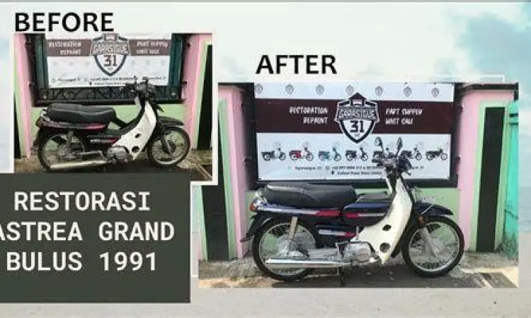 Honda Astrea Grand Bulus restorasi total orisinal