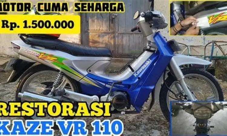 Restorasi Kawasaki Bebek Proses restorasi motor Kawasaki Kaze