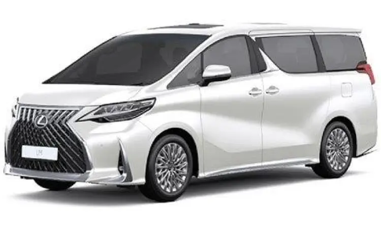 Lexus LM350 Exterior Eksterior depan Lexus LM350 berwarna putih mutiara