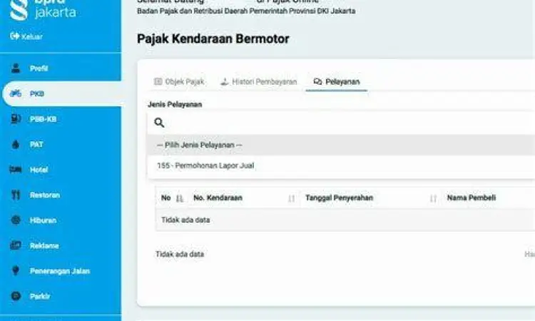 Proses Input Data Input data administrasi blokir stnk