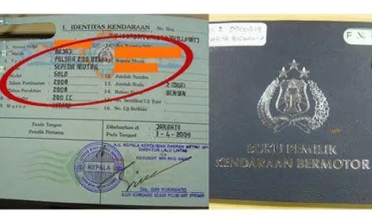 Detail Sampul BPKB Asli Ciri fisik BPKB motor asli pada bagian sampul dan kertas