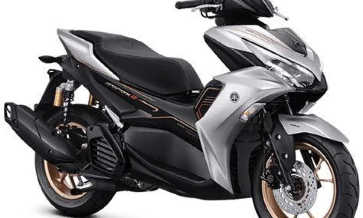 Aerox 2021 Prestige Silver Yamaha Aerox 2021 warna Prestige Silver yang elegan