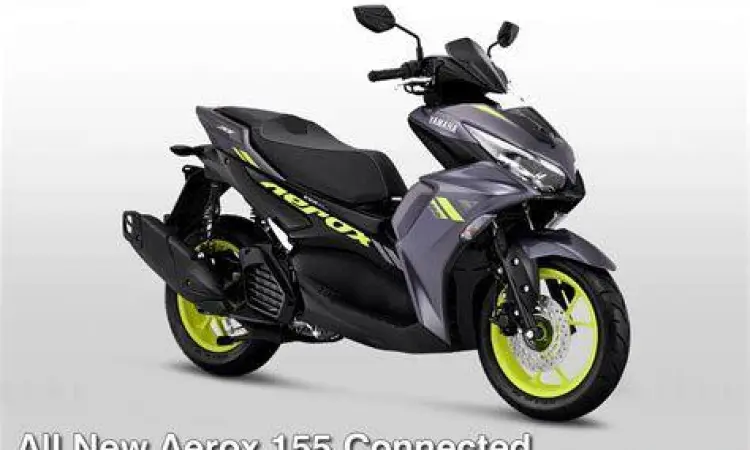Aerox 2021 Dark Grey Yellow Aerox 2021 warna Dark Grey Yellow dengan velg kontras