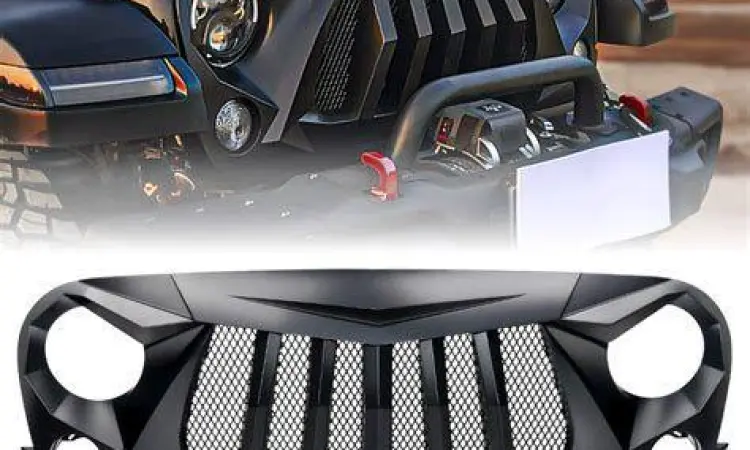 Detail grille mobil rubicon terbaru
