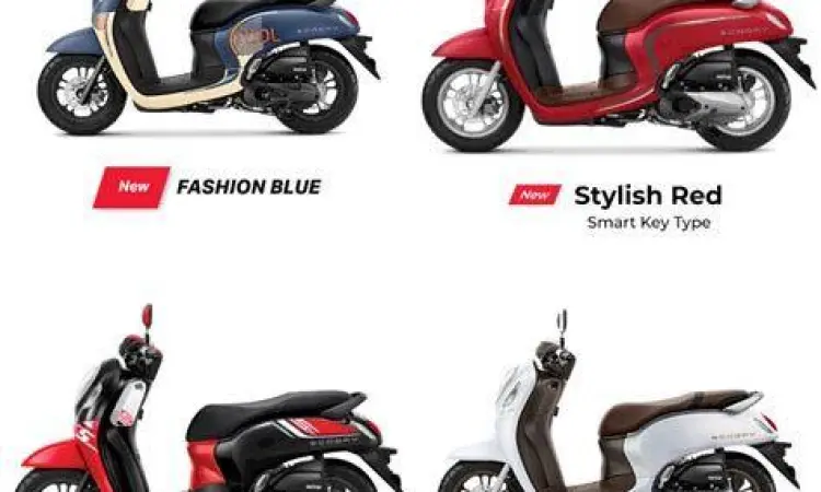 pilihan warna honda scoopy fashion 2023 blue