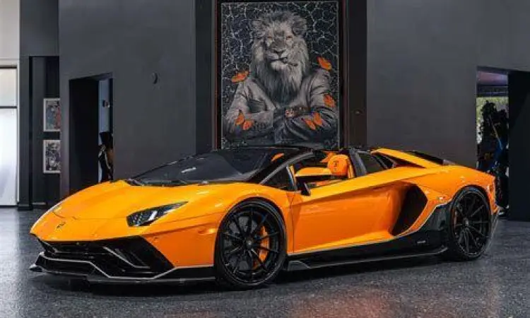 Detail interior mewah Lamborghini kustom