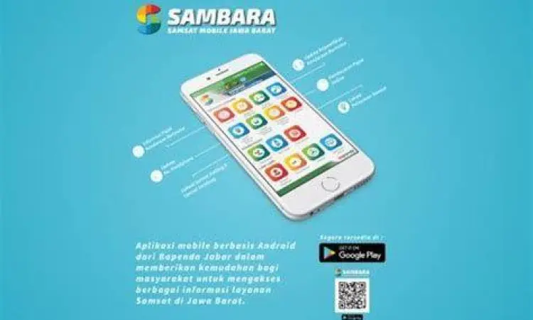 Aplikasi Sambara Jawa Barat Tampilan aplikasi Sambara untuk cek pajak kendaraan