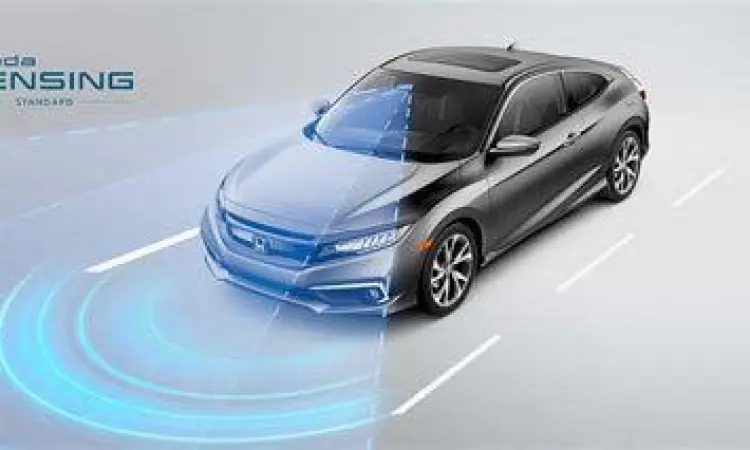 Fitur Keselamatan Honda Sensing Indikator fitur Honda Sensing pada layar MID Civic