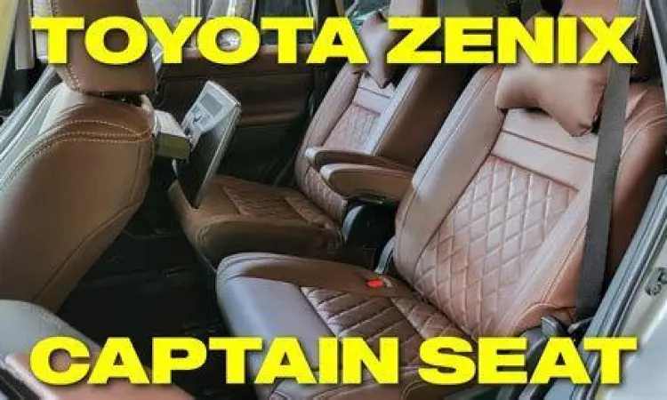 Interior baris kedua Toyota Innova Zenix dengan Captain Seat