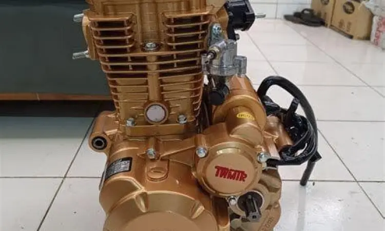 Detail mesin Tossa roda tiga dengan radiator