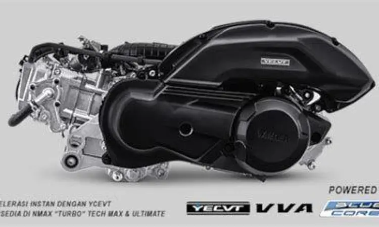 Teknologi YECVT Yamaha Komponen mesin YECVT NMAX Turbo