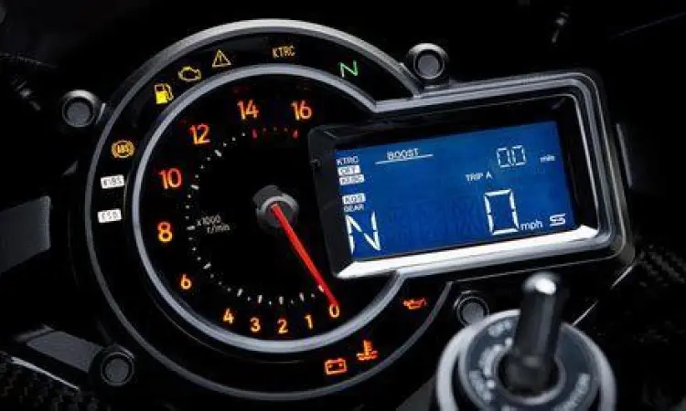 Panel instrumen digital Kawasaki Ninja H2R