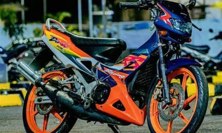 Detail Rangka Honda Nova Dash Samping motor Honda Nova Dash RS125 dengan rangka twin tube