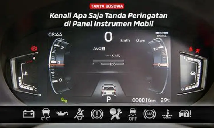 Indikator posisi gigi di dashboard mobil matic