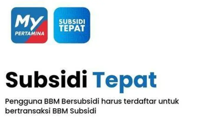 Aplikasi MyPertamina Tampilan aplikasi MyPertamina untuk pendaftaran subsidi