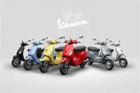Variasi Warna Vespa Matic Palet warna vespa matic yang beragam