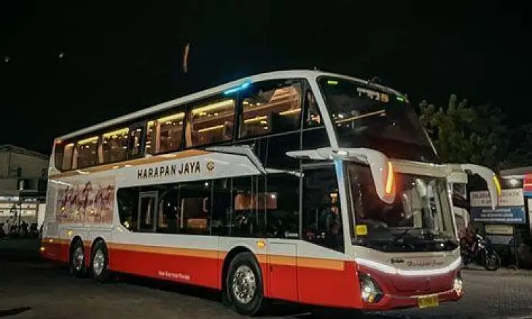 Bus Tingkat Hariyanto Armada bus tingkat PO Hariyanto terbaru